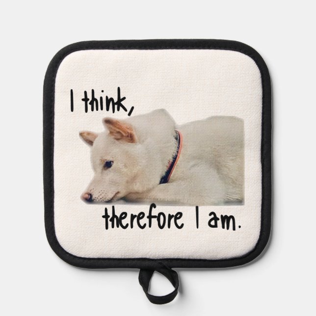 Trivet of dog topflappen (Vorderseite)