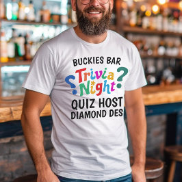 Trivia Night Spielabend farbenfrohe lustige Quiz-M T-Shirt