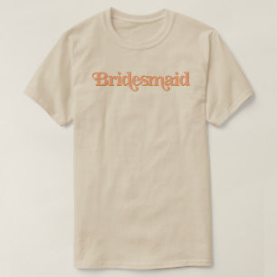 TRIXIE Retro 70er-Jahre Thema Brautjungfer in verb T-Shirt