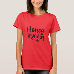 TRIXIE Retro 70er-Themen-Honeymoonin-Braut T-Shirt