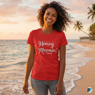 TRIXIE Retro 70er-Themen-Honeymoonin-Braut  T-Shirt