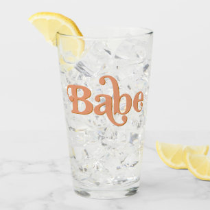 TRIXIE Retro 70's Themed Groovy Babe Bachelorette Glas