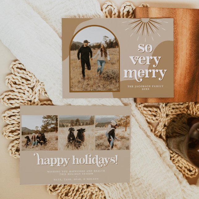 TRIXIE Retro Arted Foto Boho Weihnachtskarte Einladung (Von Creator hochgeladen)