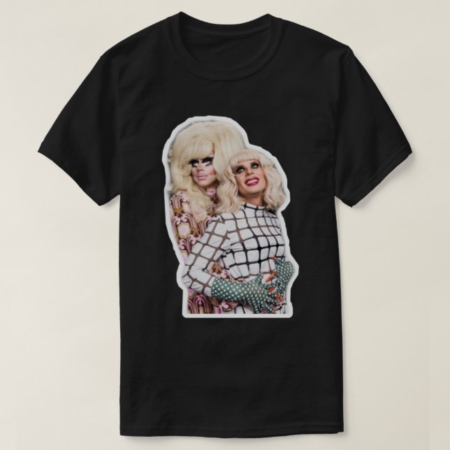 Trixie und Katya Couple Pose Classic T - Shirt (Design vorne)