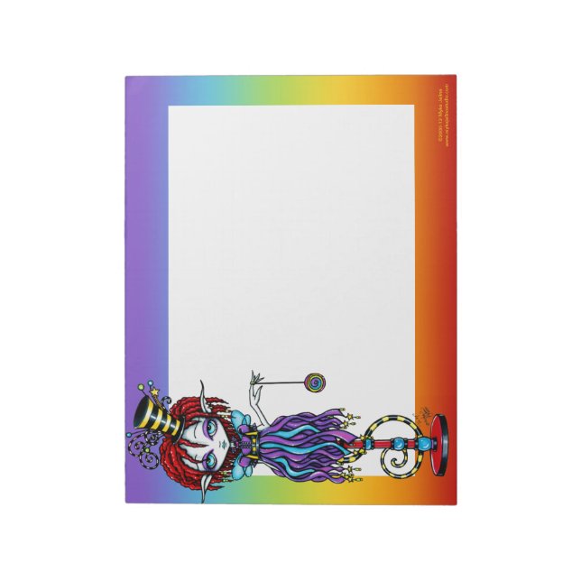 Trixy Pixie Stick Sideshow Circus BIG Bloc-notes (Tourné)