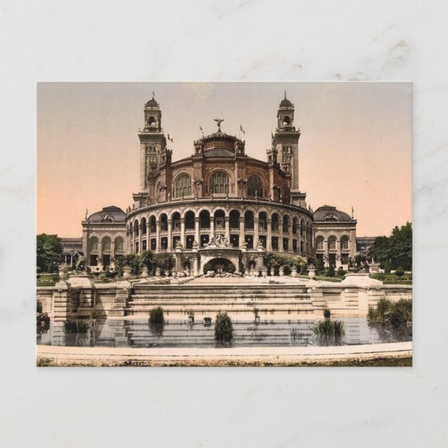 Trocadero, Exposition Universell, 1900, Paris, Postkarte (Vorderseite)
