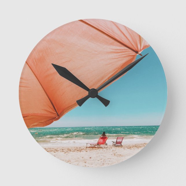 Trocadero Playa - Marbella - Spain Runde Wanduhr (Vorderseite)