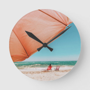 Trocadero Playa - Marbella - Spanien Runde Wanduhr
