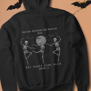 Trockene Knochen Christliches Halloween Herbstfest Hoodie