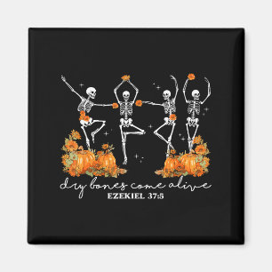 Trockene Knochen werden lebendig Halloween-Skelett Magnet