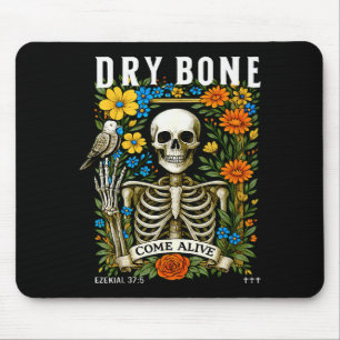 Trockene Knochen werden lebendig Lustiges Skelett Mousepad