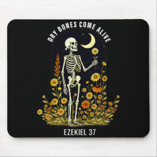 Trockene Knochen werden lebendig Lustiges Skelett Mousepad