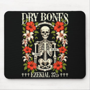 Trockene Knochen werden lebendig Lustiges Skelett Mousepad