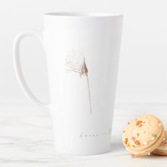 Trockene Lüsternfarbe zeichnend latte Tasse (Beispiel)