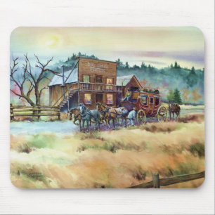 TROCKENE NEBENFLUSS-STATION durch SHARON SHARPE Mousepad