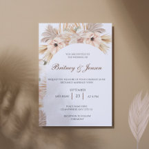Trockene Palmen und Blätter Boho Stil für Hochzeit