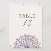 Trockene Pampasgras-Mandala-Hochzeitstisch-Nummer