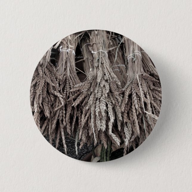 Trockene Pflanze zum Dekorieren Button (Vorderseite)