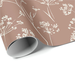 Trockene Wildblume Geschenkpapier