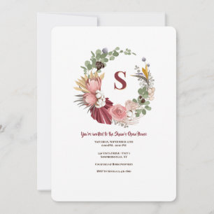 Trockener Blume Einladung