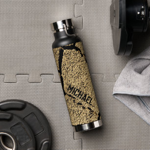 Trockener Boden rissige Erde Dürre Ihr benutzerdef Trinkflasche