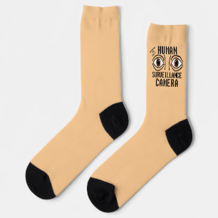 Trockener Humor bei der Überwachung durch Menschen Socken