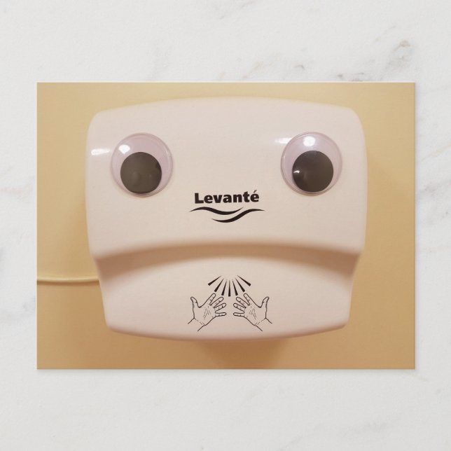 Trockener Spaß-Augentropfenkarte Postkarte (Vorderseite)