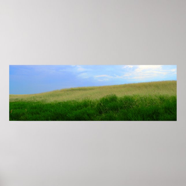 Trockener Sturm über Oklahoma Grasslands II (Farbs Poster (Vorne)