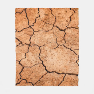 Trockenheit auf dem Boden der Erde Fleecedecke