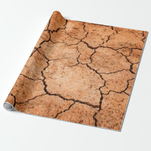Trockenheit auf dem Boden der Erde Geschenkpapier