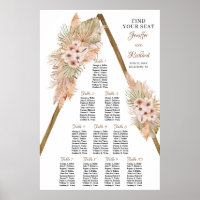 Trockenpalme Pampas Gras Dusty Rose Holzbogen