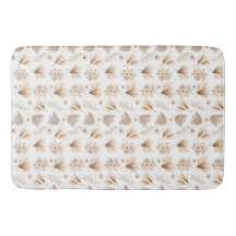 Trockenpalmen und Blume Beige Boho Wasserfarbe