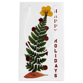 Trockenpresse Blume Weihnachtsbaum Geschenktasche  Kleine Geschenktüte
