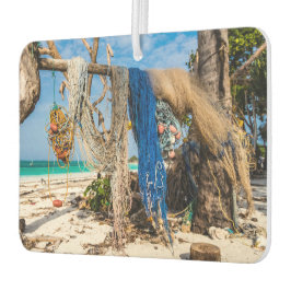 Trocknen der Netze am Strand Autolufterfrischer