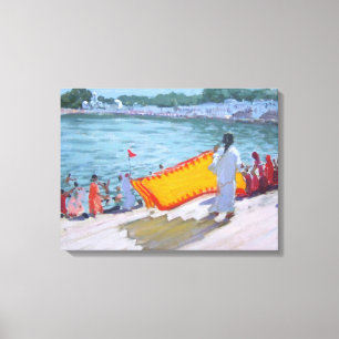 Trocknender Sari Pushkar Leinwanddruck