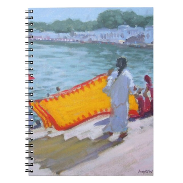 Trocknender Sari Pushkar Notizblock (Vorderseite)