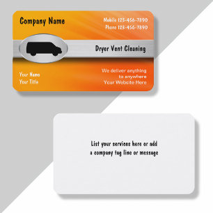 Trockner-Lüftungsreinigungs-Visitenkarten Visitenkarte