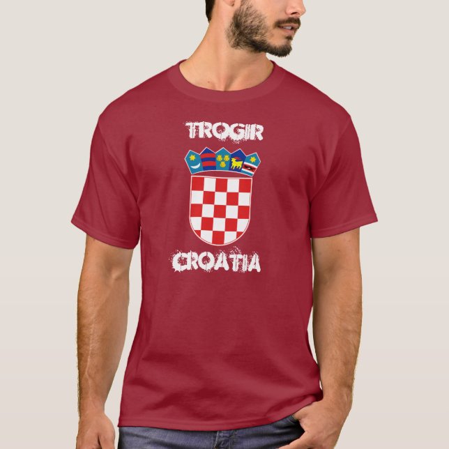 Trogir, Kroatien mit Wappen T-Shirt (Vorderseite)