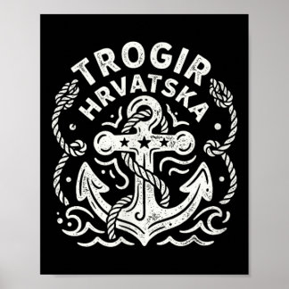 Trogir Kroatien Süßer Anker Schifffahrt Poster