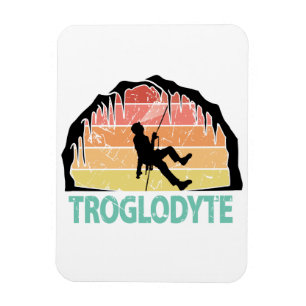 Troglodyte - Höhlenspelunkologie Magnet
