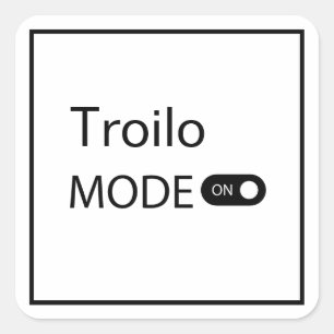 Troilo Mode lustiger Tanguero Tango Tänzer Milonga Quadratischer Aufkleber