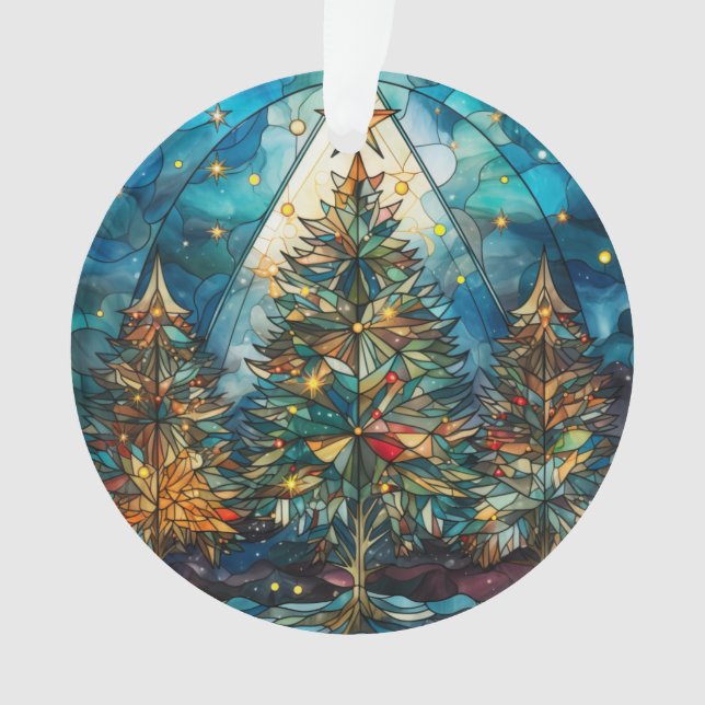 Trois arbres en verre tendu (devant)