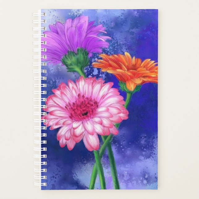 Trois couleurs Gerberas Planner (Devant)