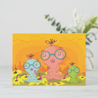 Trois créatures étranges Invitations