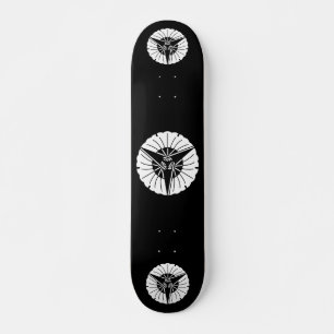 Trois éventails ginkgo skateboard