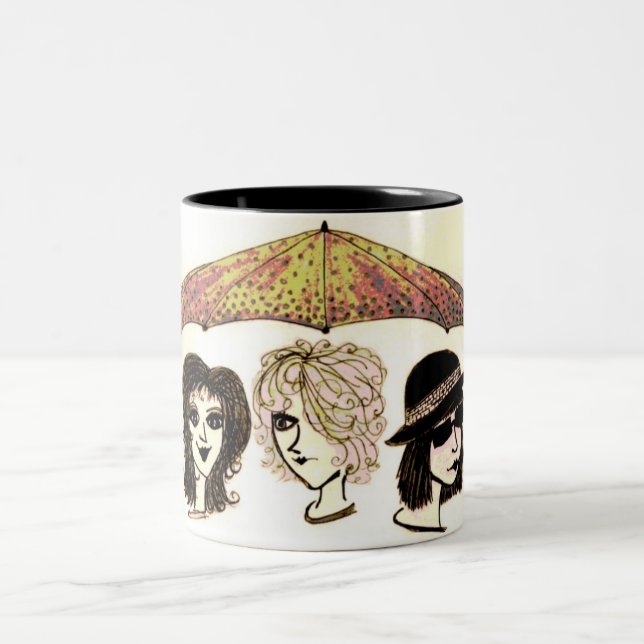 Trois Femmes Sous La Mug D'Oeuvre D'Un Parapluie (Centre)