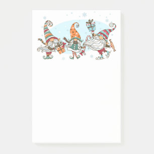 Trois Gnomes de Noël Elves Post-It Notes
