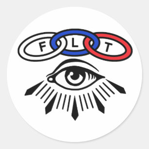Trois liens et autocollants de l'oeil IOOF