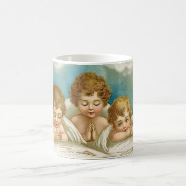 Trois mignons anges de prière mug (Centre)