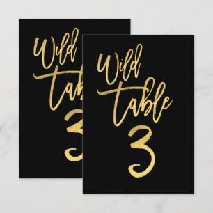Trois Numéro de Table de Fête d'Anniversaire avec
